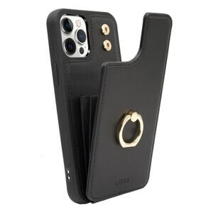 Libra Multi Case Black w/ Gold Hardware Ring fits iPhone 12 Pro Max NIB 📱💳✨